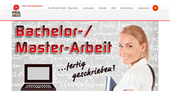 Desktop Screenshot of paul-druck.de